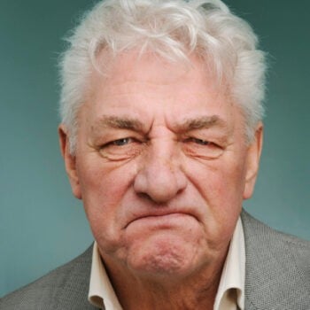 Grumpy man
